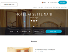 Tablet Screenshot of hotelsettenani.it